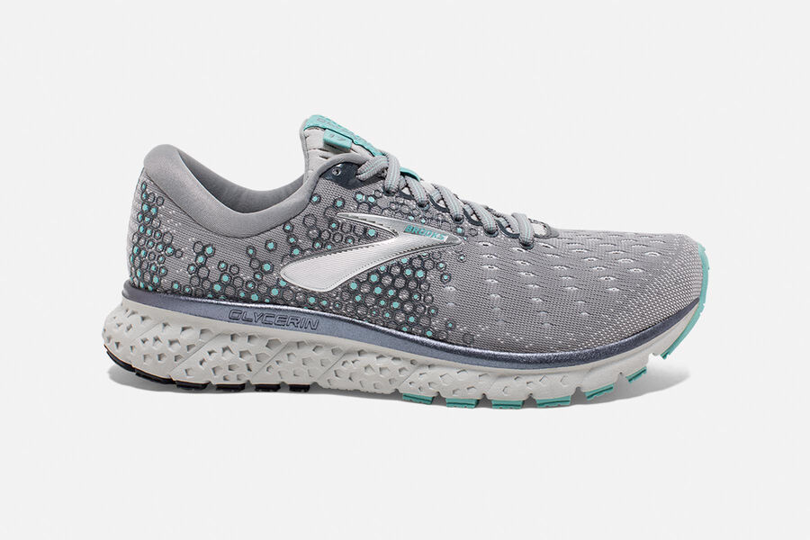 Zapatillas Running Brooks Glycerin 17 Mujer Gris/Turquesa Claro Comprar EGKQ75043